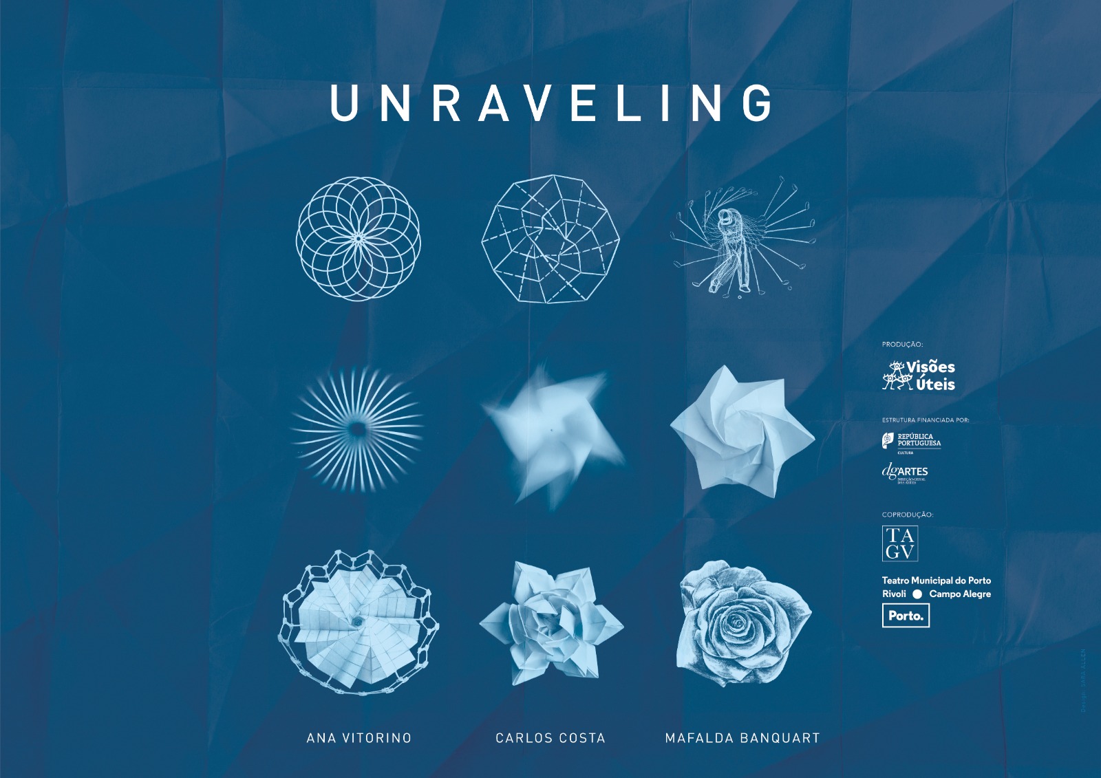 O espetáculo "unraveling" de Ana Vitorino, Carlos Costa e Mafalda Banquart encontra-se em fase preparação de ensaios, que têm data de início marcada para o dia 2 de outubro.