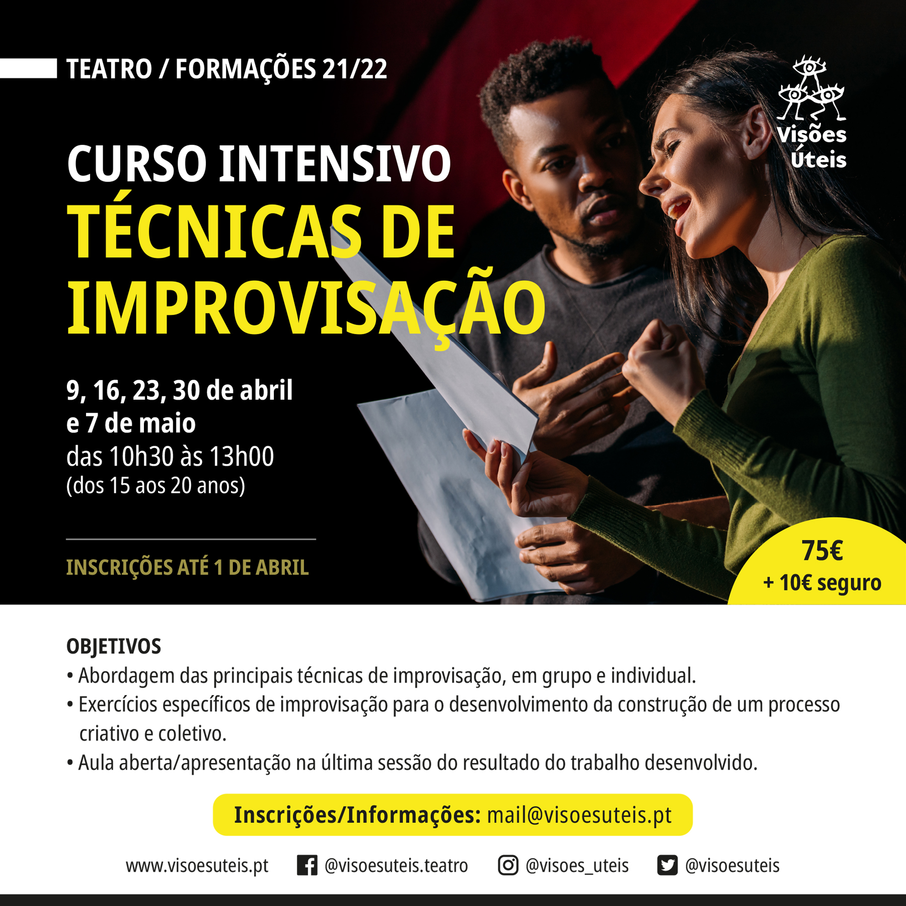 Técnicas de Improvisação - cartaz